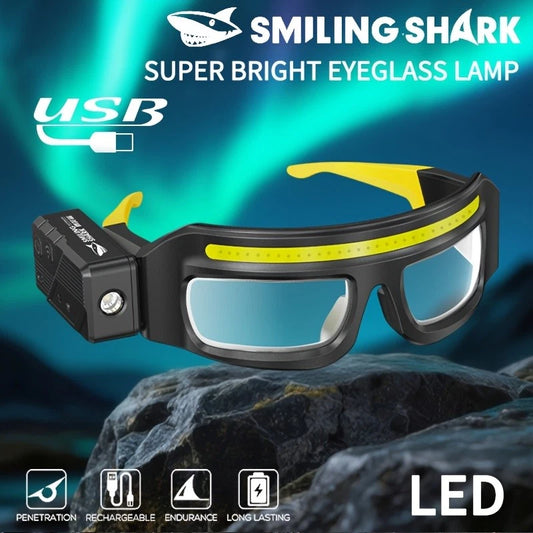 مصباح نظارات فائق السطوع، محمول وقابل لإعادة الشحن